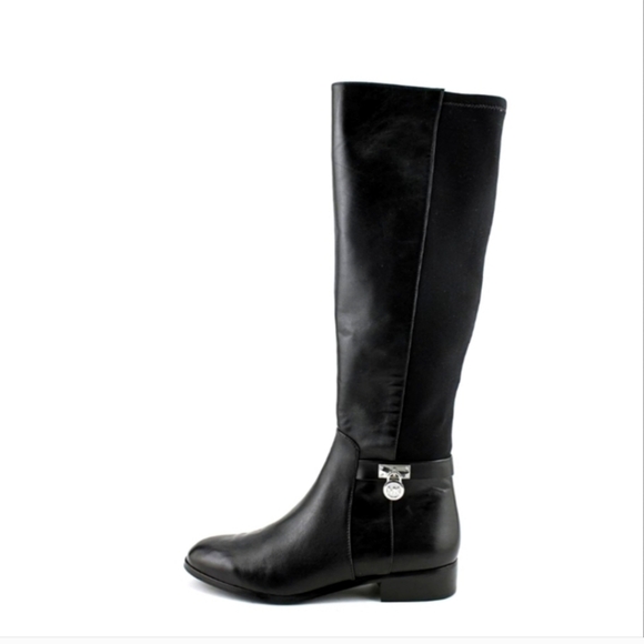 Michael Kors Hamilton Tall Boot Women US 10 Black - Picture 3 of 5